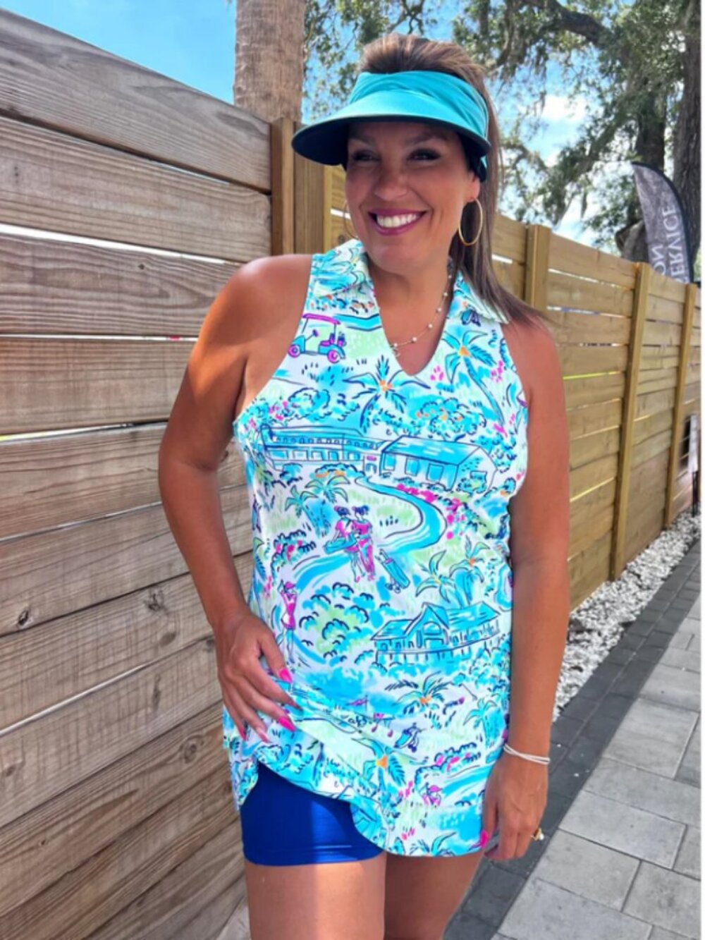 Aryeh Coastal Active Wear Dress with Shorts Set, NWT UPF 50